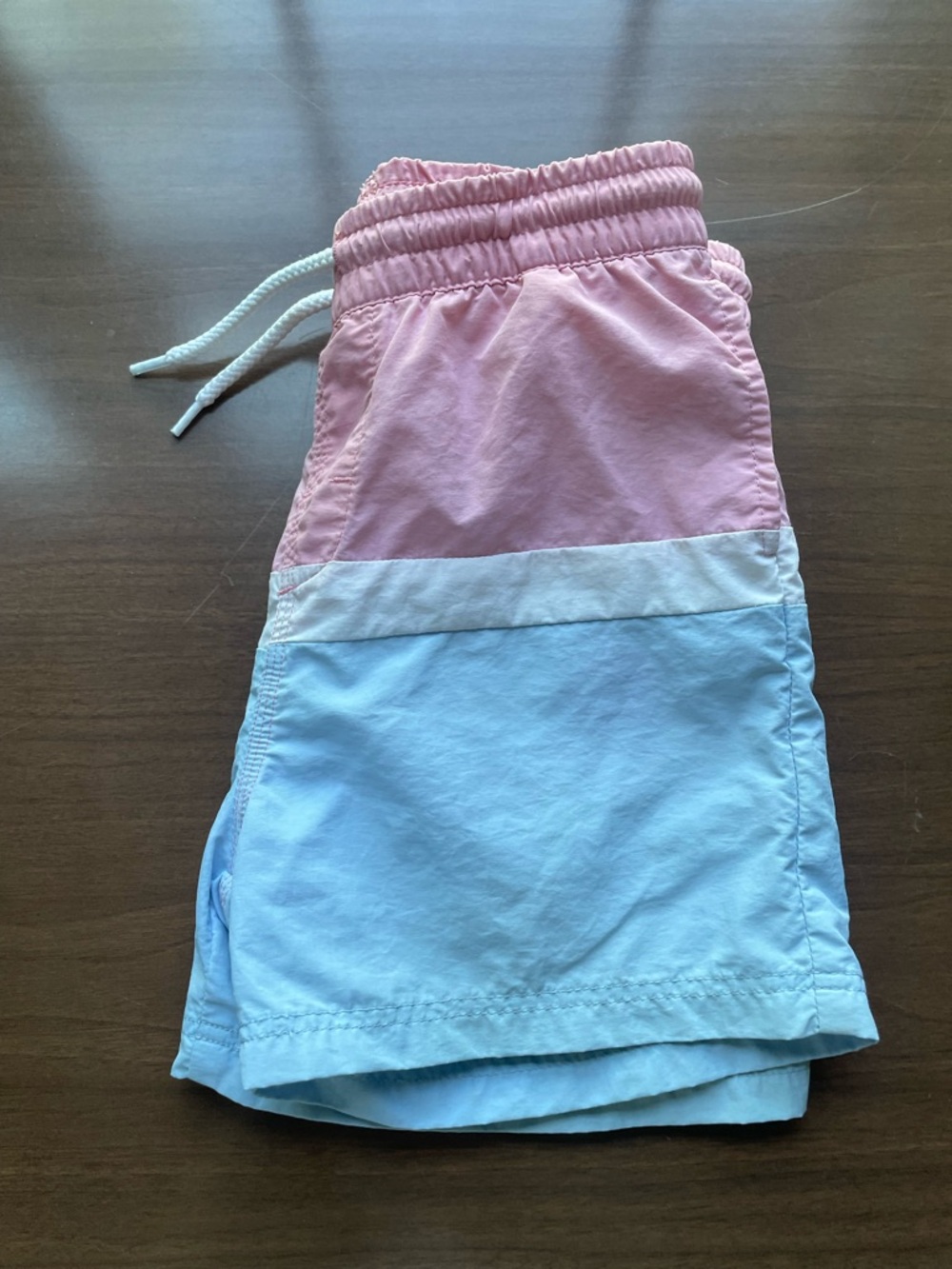 TBBC Pink and Light Blue Colorblock Swim Shorts